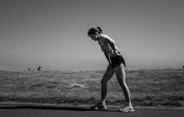 Runner recovering after a hot training session