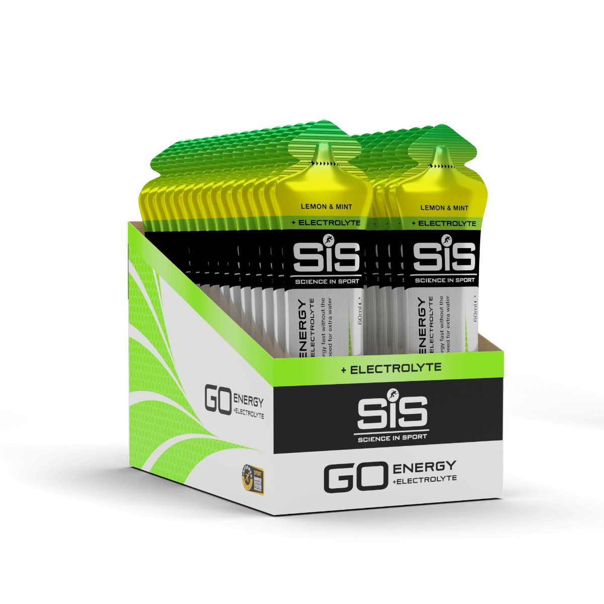 GO Energy + Electrolyte Gel Lemon & Mint 30 Pack