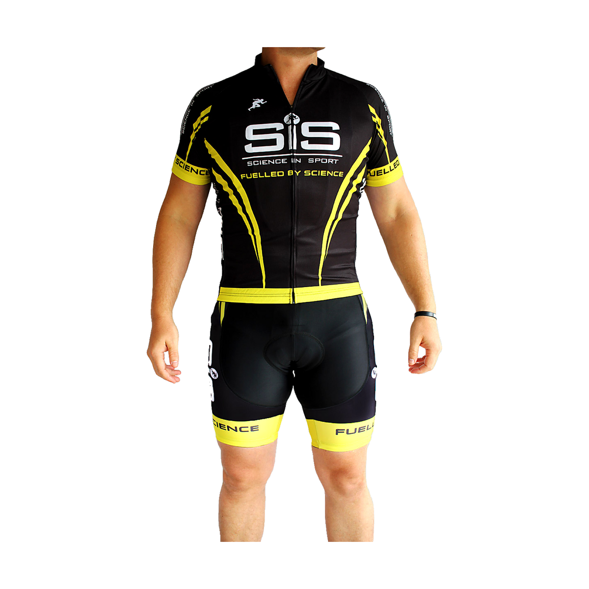 SiS Short Sleeve Jersey and Bib Shorts worn together