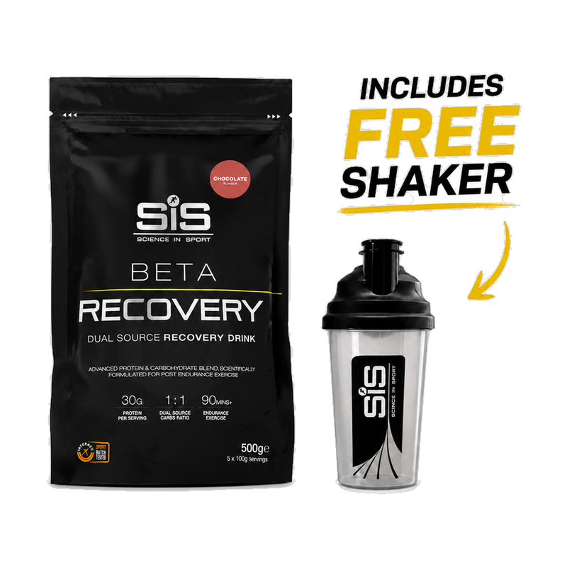 BETA Recovery 500g Chocolate with free shaker