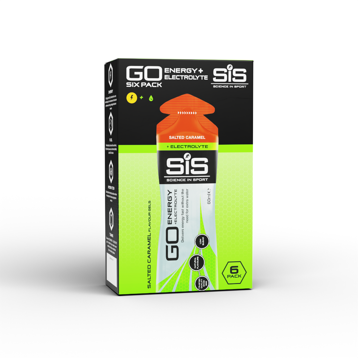 GO Energy + Electrolyte Gel Salted Caramel 6 Pack