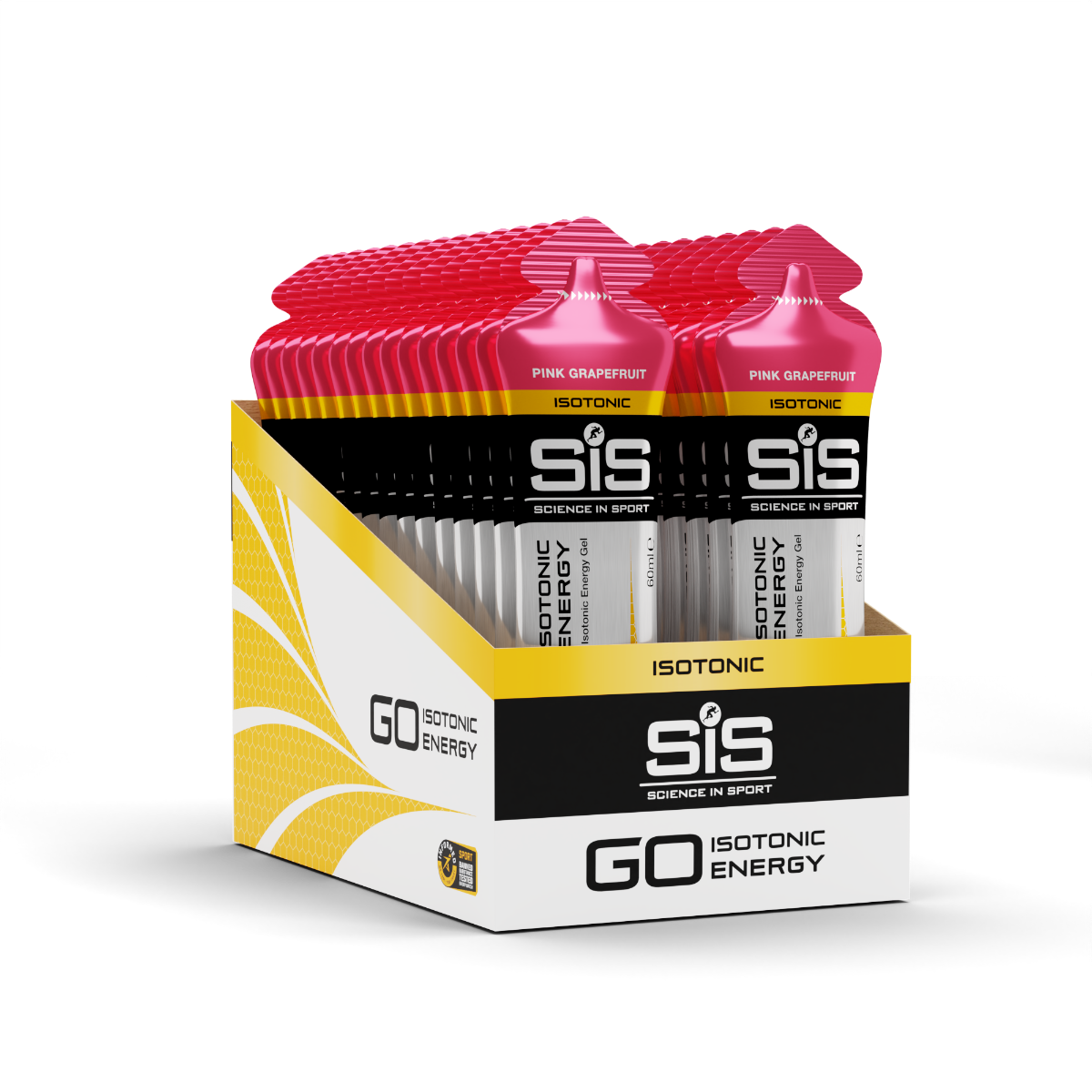 GO Isotonic Energy Gel Pink Grapefruit 30 Pack