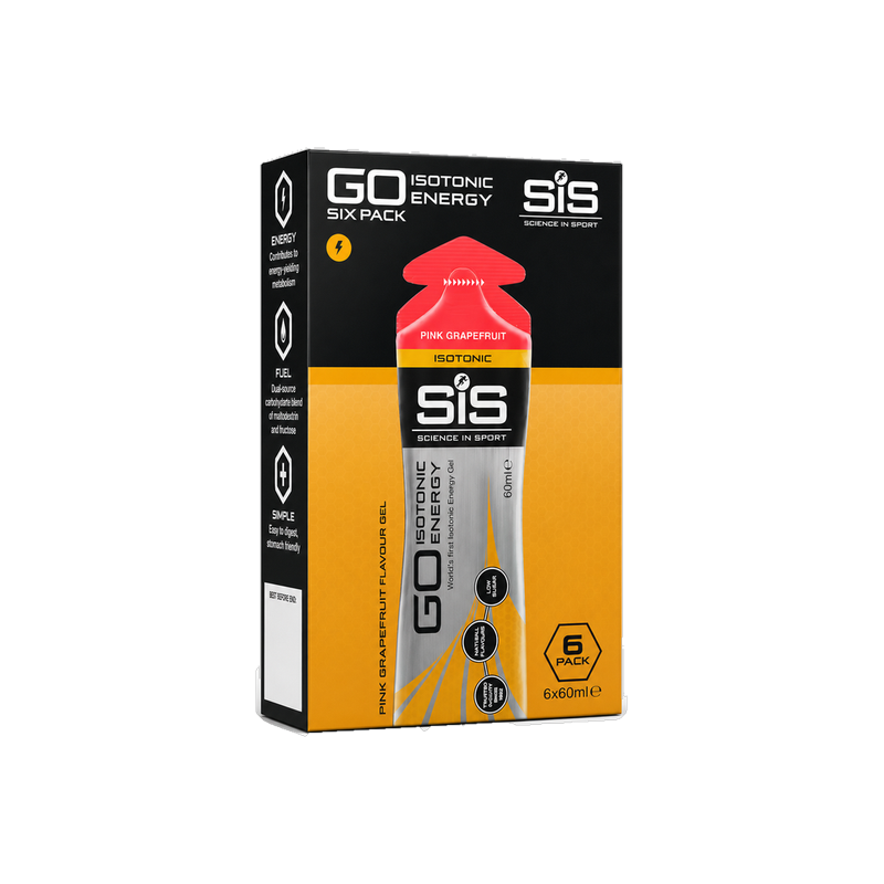 GO Isotonic Energy Gel Pink Grapefruit 6 Pack