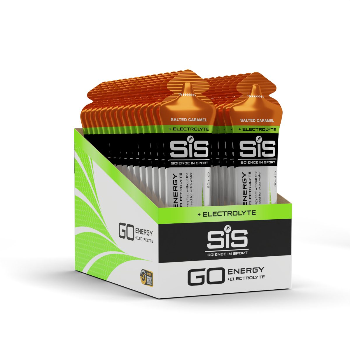 GO Energy + Electrolyte Gel Salted Caramel 30 Pack