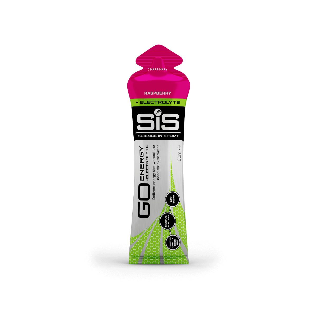 GO Energy + Electrolyte Gel Raspberry Single Unit