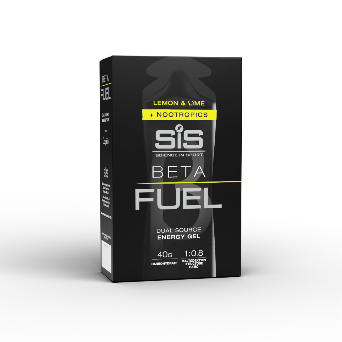 BETA Fuel + Nootropics Gel Lemon & Lime 6 Pack