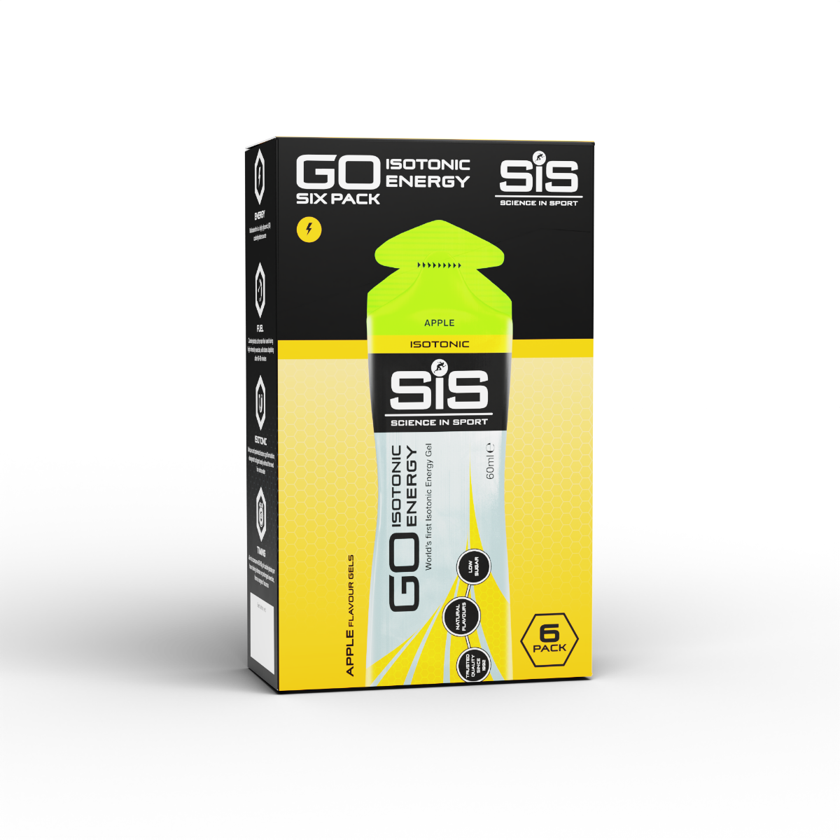 GO Isotonic Energy Gel Apple 6 Pack