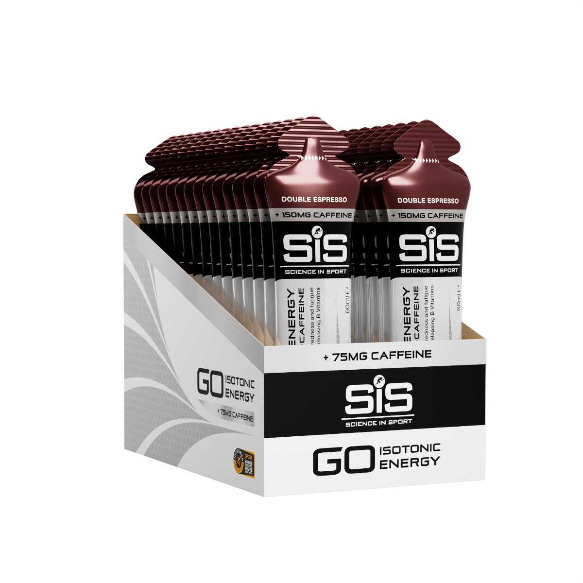 GO Energy + Caffeine Gel Double Espresso 30 Pack
