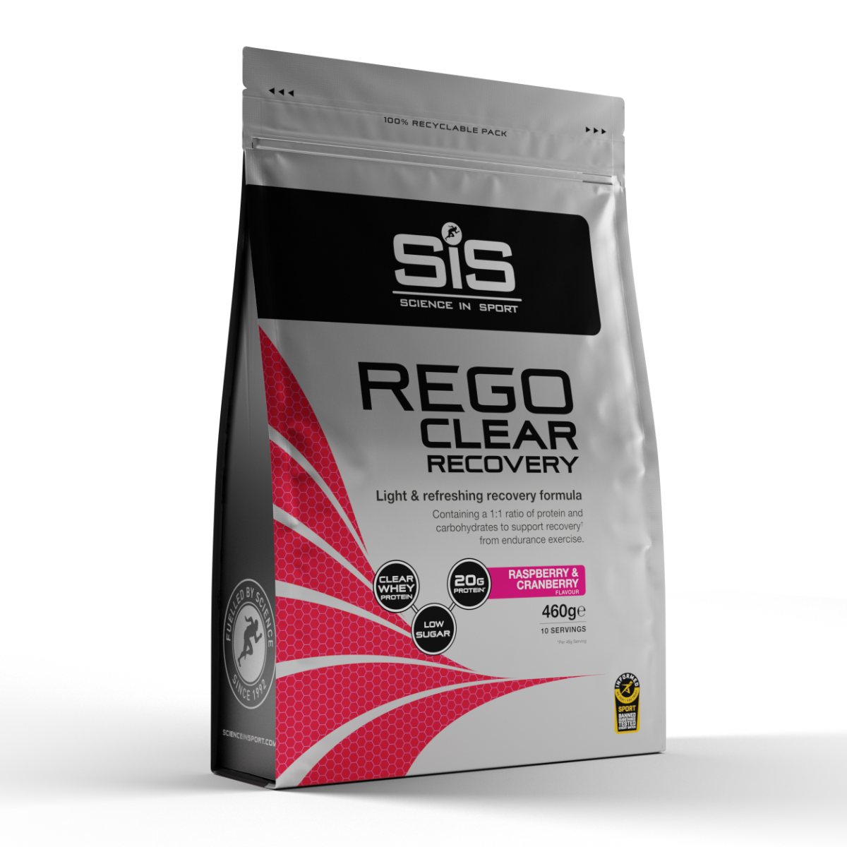 REGO Clear Recovery Raspberry & Cranberry 460g Bag
