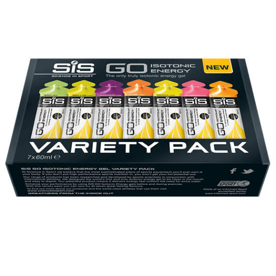 GO Isotonic Energy Gel - 7 Pack (Variety pack)